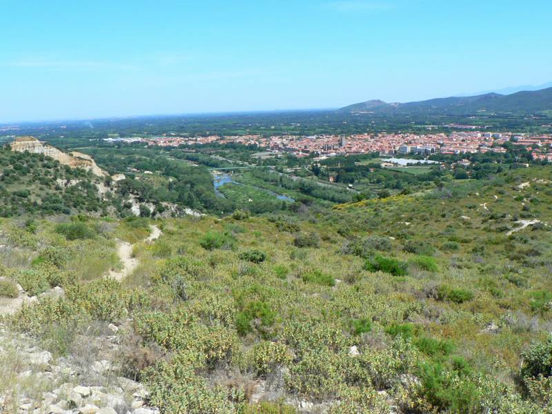 Ille-sur-Têt et la plaine du Roussillon