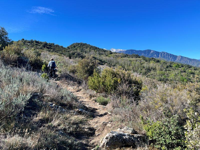 Montée vers la croix de Feixes